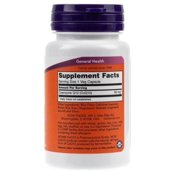 NowFoods CoQ10 60 mg 60 caps