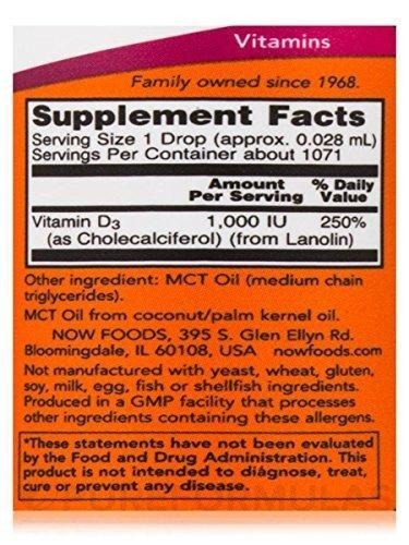 NowFoods Extra Strength Liquid Vitamin D-3 30ml